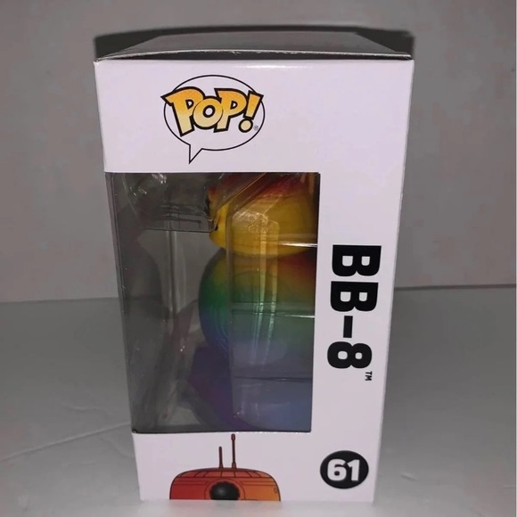 New Pride 2021 Star Wars Rise of Skywalker Exclusive BB-8 Rainbow Funko Pop - Picture 4 of 7